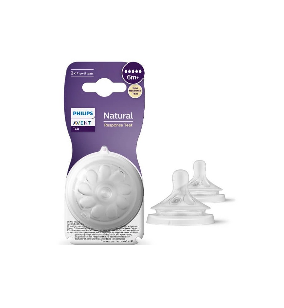 Avent – Tetina anti cólico 1M+ Flujo lento 1pieza – Bebemundo